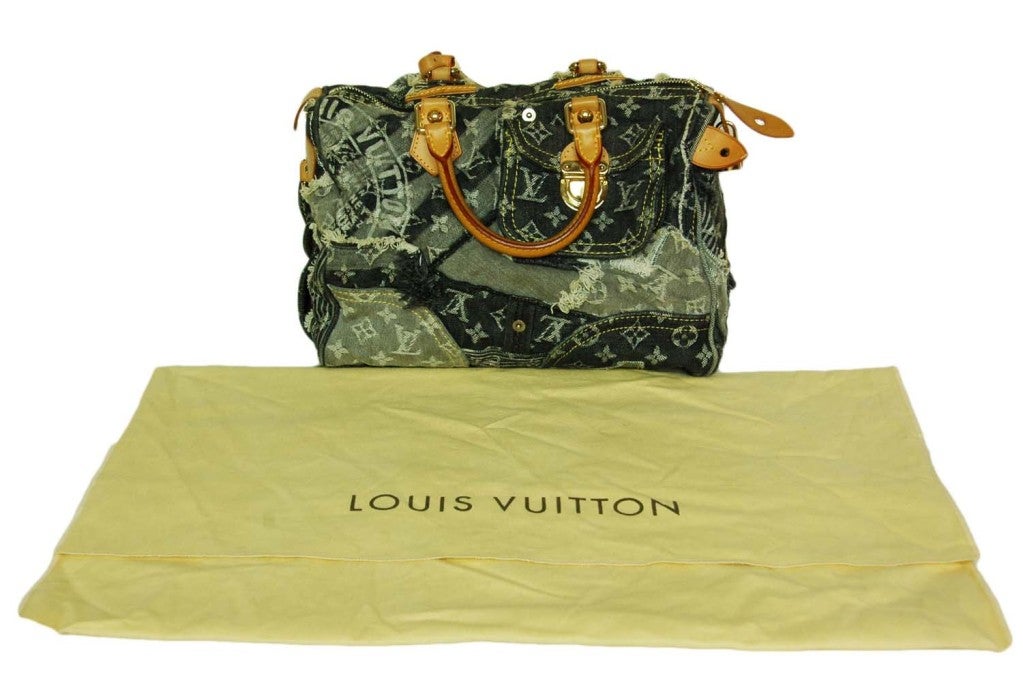 Louis Vuitton Denim Patchwork Speedy
Age: 2007
Made In France
Materials: Denim
Stamped: 