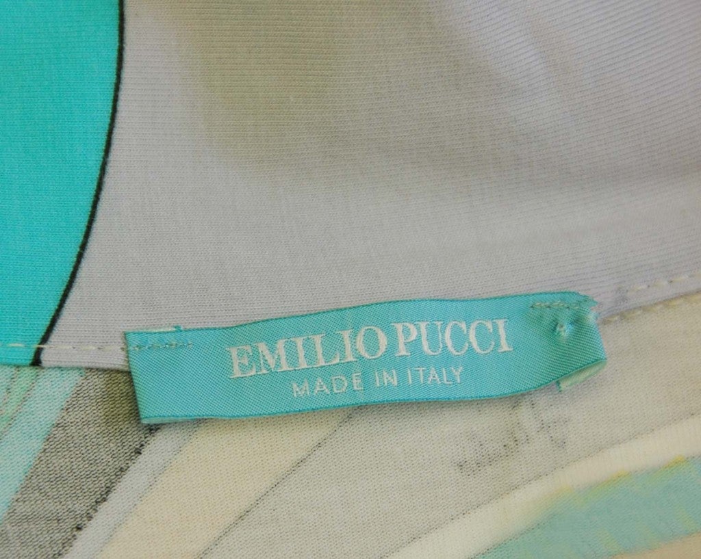 Emilio Pucci Multi Color Shortsleeve A-Line Dress at 1stDibs