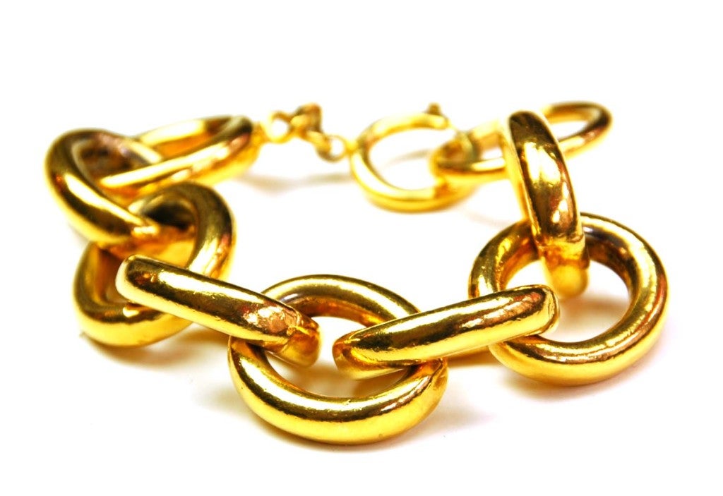 Women's CHANEL Gold Link Bracelet