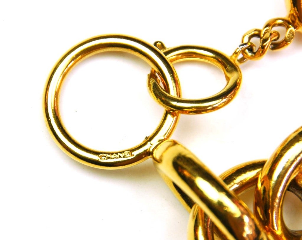 CHANEL Gold Link Bracelet 2