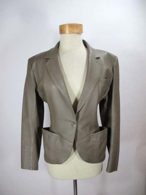 Alaia Brown Leather Jacket