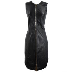 Givenchy Black Leather Dress