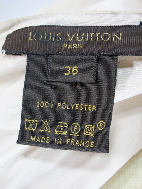 Louis Vuitton Cream Silk Dress 3