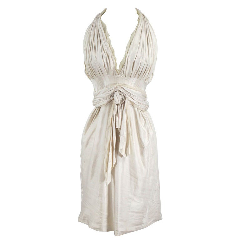 Louis Vuitton Cream Silk Dress