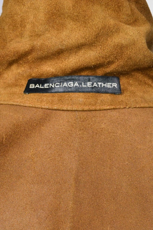 Balenciaga Tan Suede Coat 2