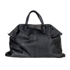 Bottega Veneta Black Python bag
