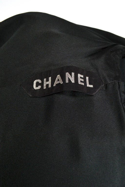 Chanel 60's Black Wool Tweed Sleeveless Dress 3