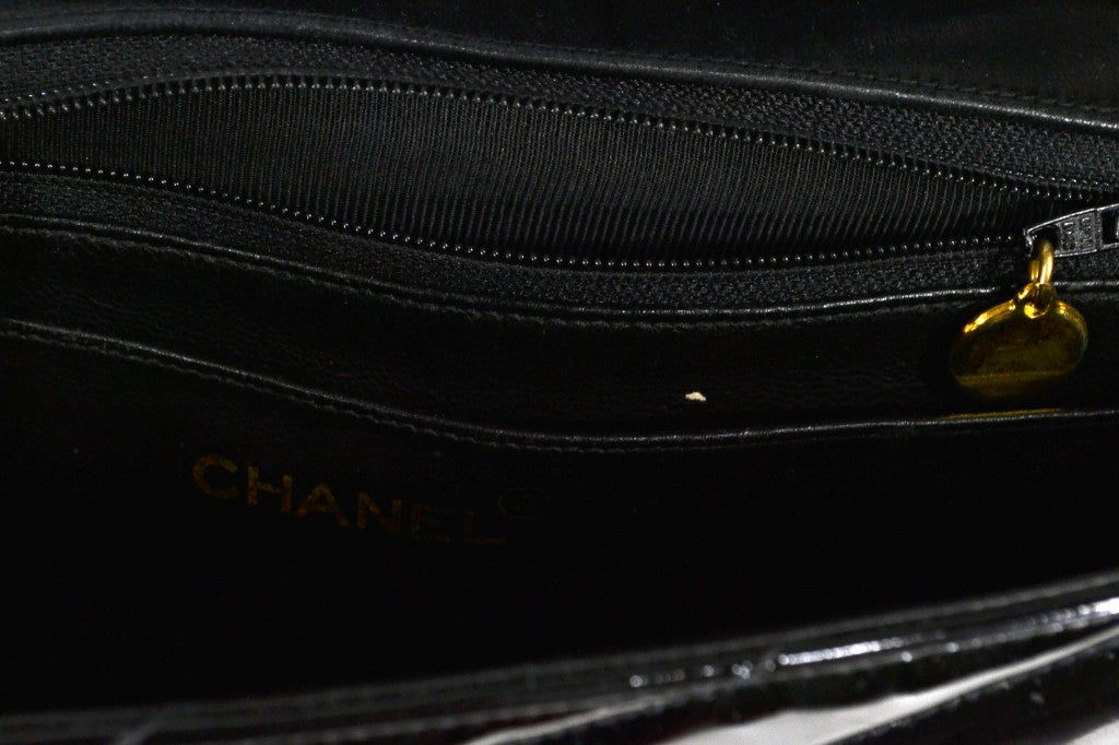 Chanel Black Patent Leather Bag 3