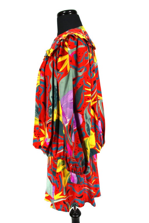 Women's Ungaro Vintage Multi-Color Silk Skirt Suit