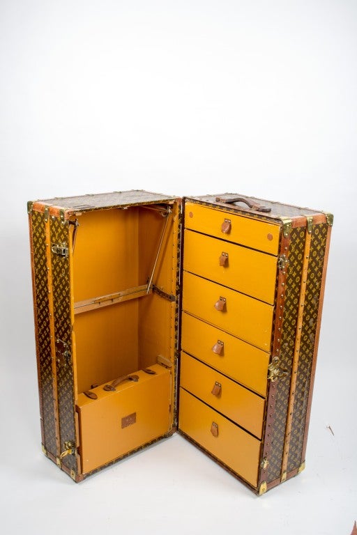 Women's or Men's Louis Vuitton Vintage Hand Painted Steamer Trunk