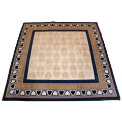 Versace Vintage Multi Color Hand Knotted Area Rug
