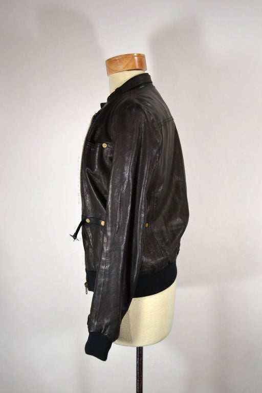 Golden Goose Black Leather Jacket