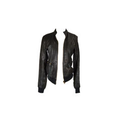 Golden Goose Black Leather Jacket