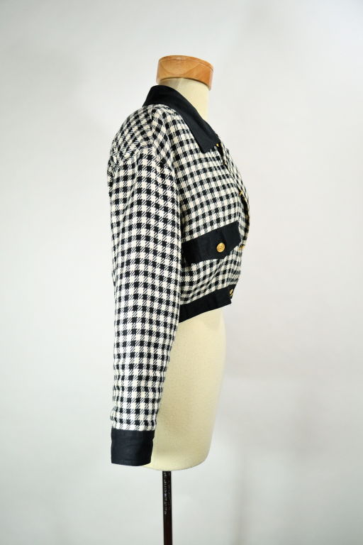 Chanel Black & White Cropped Jacket