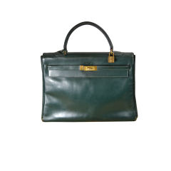 Hermes Vintage Green Kelly Bag
