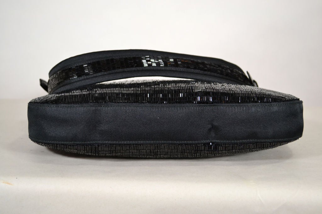Gucci  Black Silk Beaded Bag 1