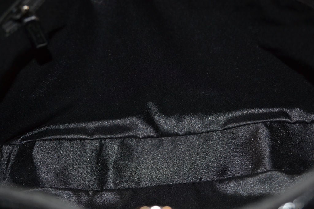 Gucci  Black Silk Beaded Bag 2