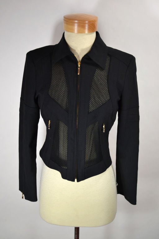 Gianni Versace Black Cropped Jacket 3