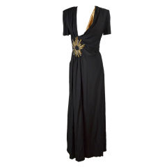 Gucci Black Silk Blend Gown