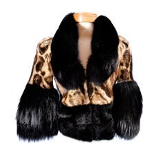 Gucci Mink & Fox Fur Cropped Jacket