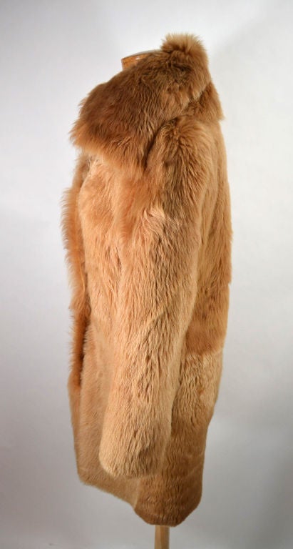 camel shearling coat