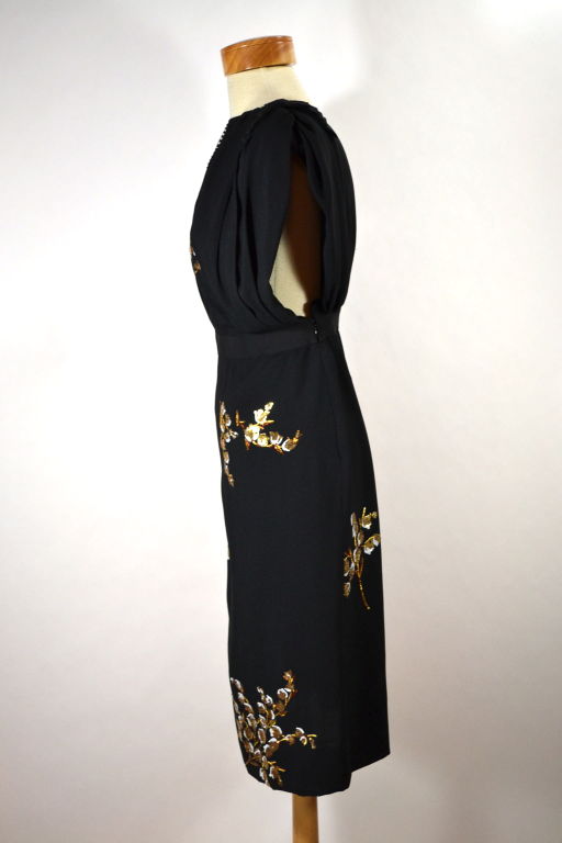 Women's Miu Miu Black and Gold Dress