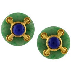 CARTIER Cipullo Jade Earrings