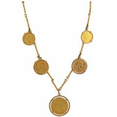 Fabulous Gold Coin Necklace