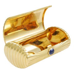 CARTIER  Gold Box with Sapphire