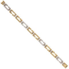 CARTIER PARIS 1950's Diamond Gold  Bracelet