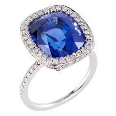 Tanzanite Micropave Diamond Ring
