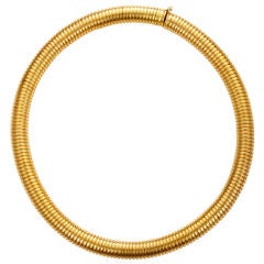 Gold 'Tubogas' Necklace