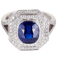 Sapphire And Diamond Ring
