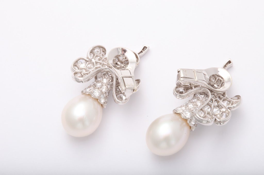 van cleef pearl drop earrings