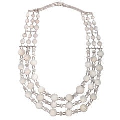 Magnificent Moonstone & Diamond Necklace