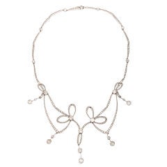 Edwardian Diamond Garland Neckalce