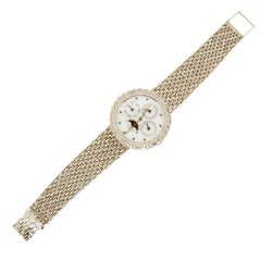 AUDEMARS PIGUET White Gold, Diamond and Sapphire Perpetual Calendar Wristwatch