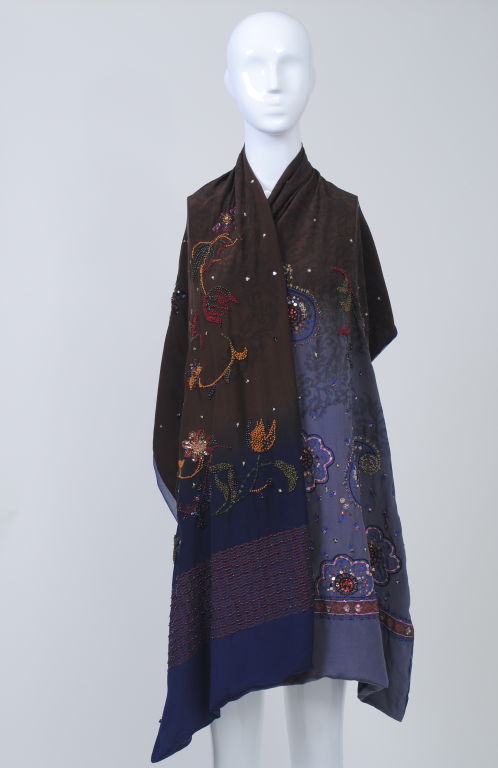 ETRO SEQUINED AND BEADED SHAWL/SCARF