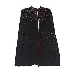 1940S CAPE WITH MULTICOLOR SEQUINS