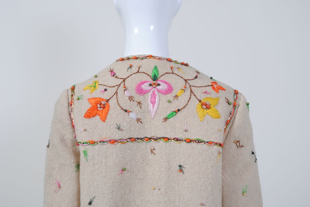 Gloria Sachs Embroidered Maxicoat 1