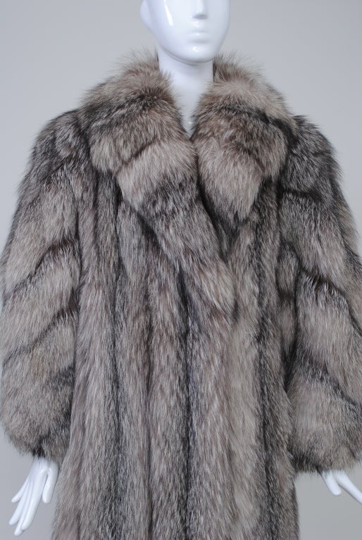 Silver SILVER FOX COAT