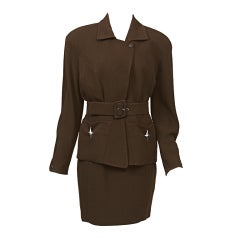 THIERRY MUGLER BROWN SUIT 11