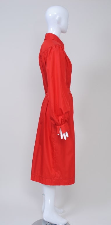 Women's Pauline Trigere Red Raincoat