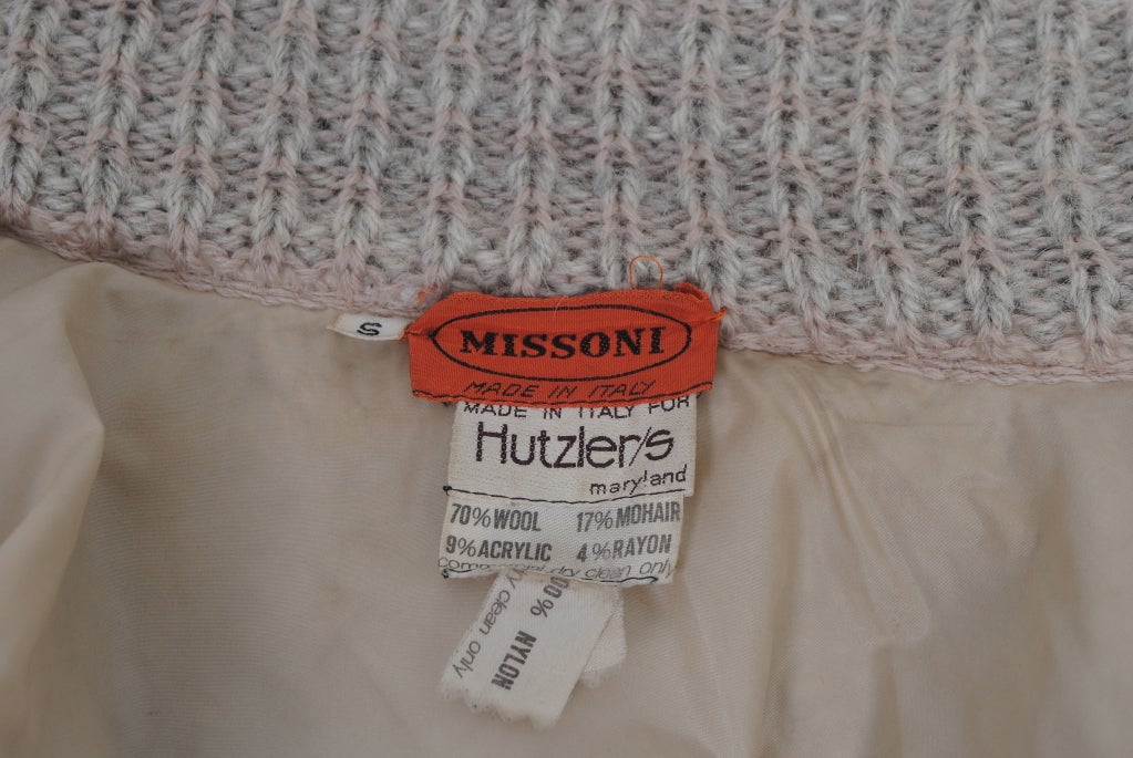 MISSONI OATMEAL KNIT SWEATER COAT 5