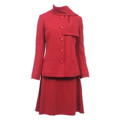 Geoffrey Beene Rust Knit Dress and Jacket