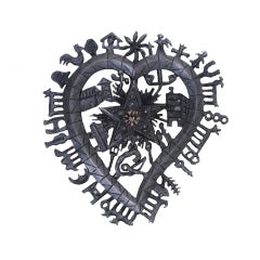 Vintage CHRISTIAN LACROIX SYMBOLIC HEART BROOCH