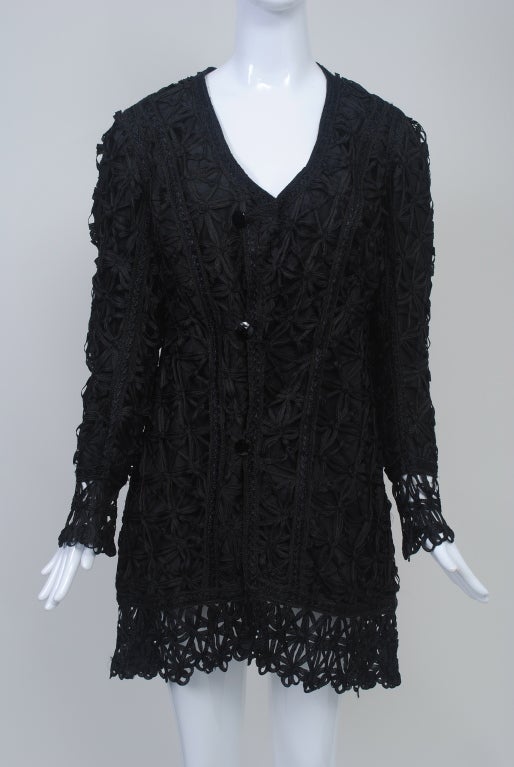VICTORIAN BLACK RIBBON JACKET