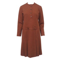 GEOFFREY BEENE SIENNA KNIT DRESS, c.1970 1