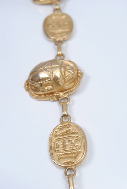 KENNETH JAY LANE SCARAB NECKLACE 1
