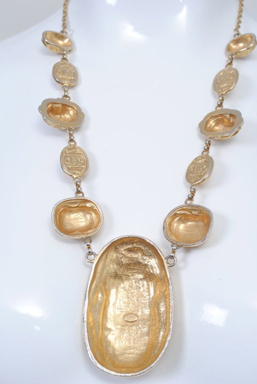 KENNETH JAY LANE SCARAB NECKLACE 3